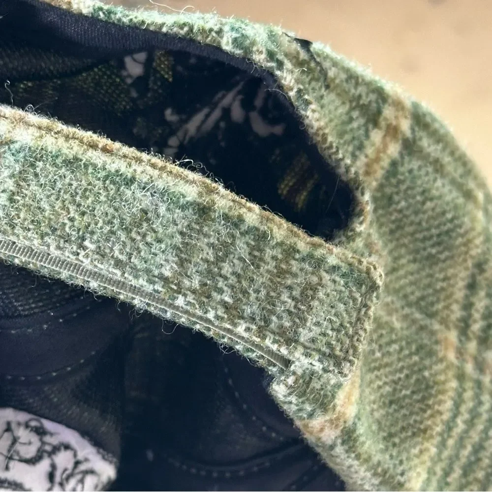 Alternative apparel green plaid wool women’s hat